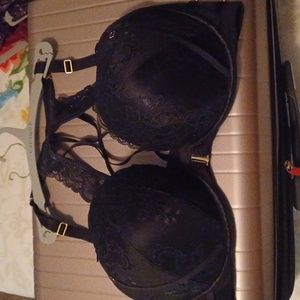Black Cacique boost plunge front closure Bra